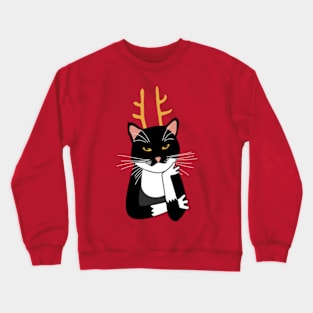 Sarcastic Christmas Cat Crewneck Sweatshirt